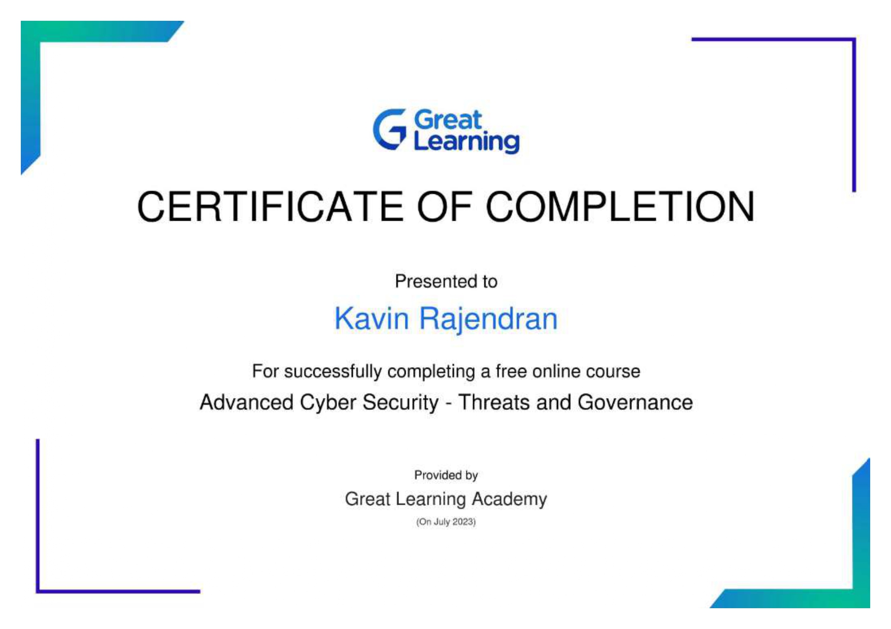 Cyber_Security Certificate